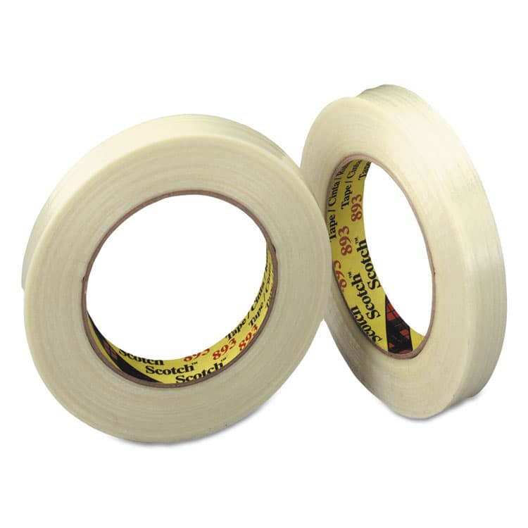3M/COMMERCIAL TAPE DIV. General-Purpose Glass Filament Tape, 3" Core, 24 mm x 55 m, Clear (MMM8931)