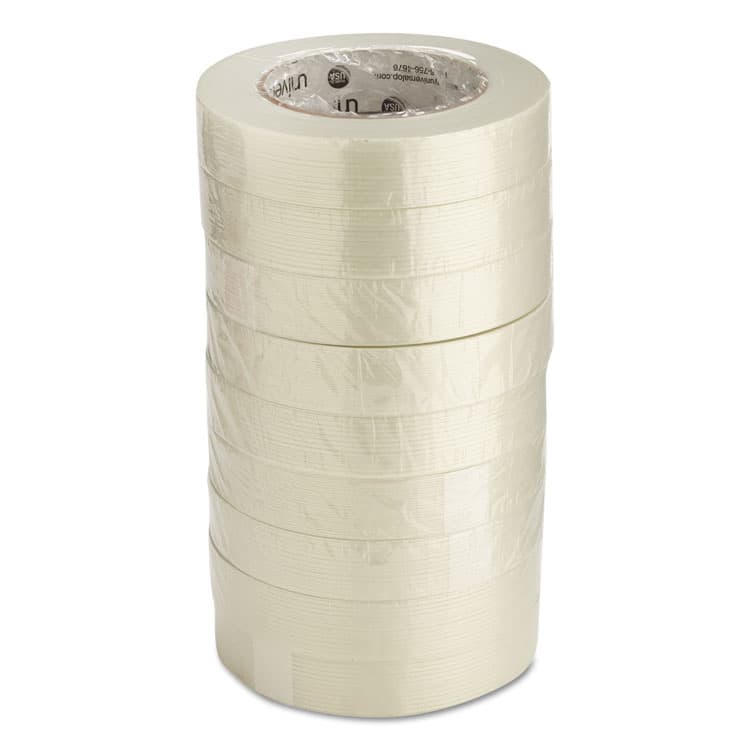 UNIVERSAL OFFICE PRODUCTS 190# Medium Grade Filament Tape, 3" Core, 24 mm x 54.8 m, Clear (UNV78001) thumbnail 4