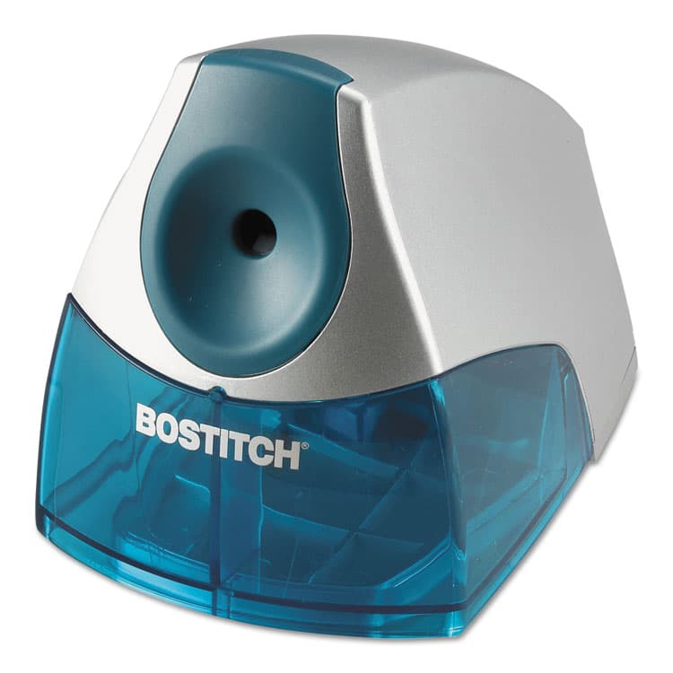 STANLEY BOSTITCH Personal Electric Pencil Sharpener, AC-Powered, 4.25 x 8.4 x 4.25, Blue (BOSEPS4BLUE)