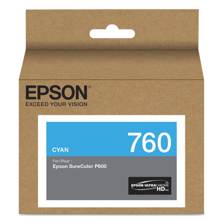 EPSON AMERICA, . T760220 (760) UltraChrome HD Ink, Cyan (EPST760220)
