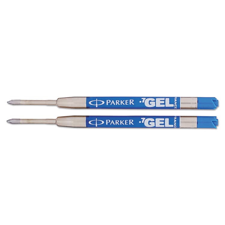 SANFORD Refill for Parker Retractable Gel Ink Roller Ball Pens, Medium Conical Tip, Blue Ink, 2/Pack (PAR1950364) thumbnail 2