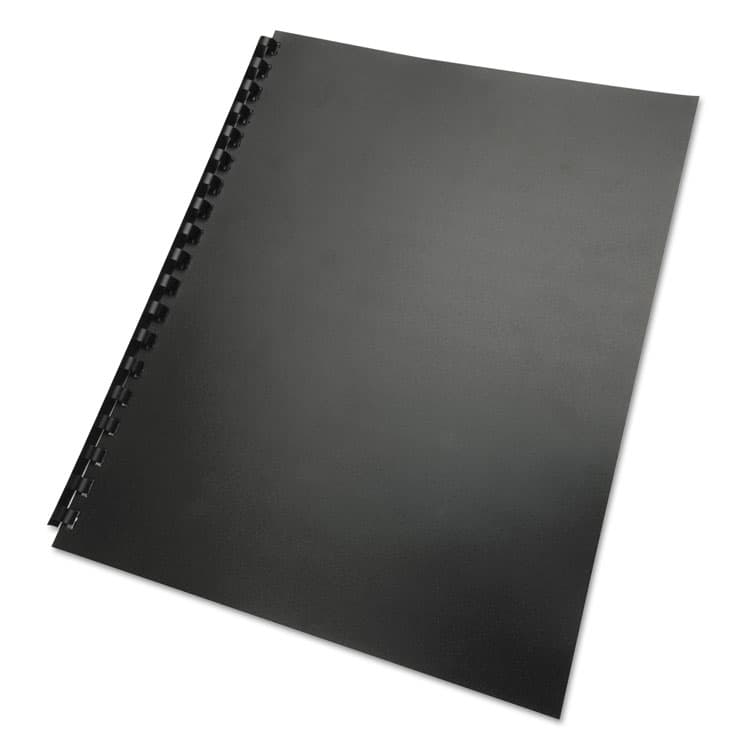 ACCO BRANDS, . 100% Recycled Poly Binding Cover, Plastic, Square Corners, 11 x 8.5, Black, 25/Pack (GBC25818) thumbnail 4
