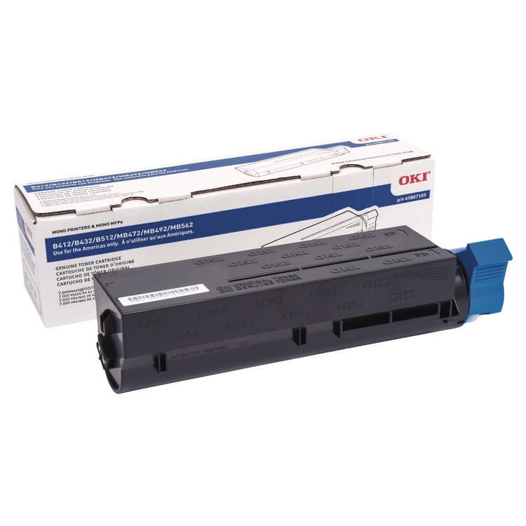OKIDATA 45807105 Toner, 7,000 Page-Yield, Black (OKI45807105)