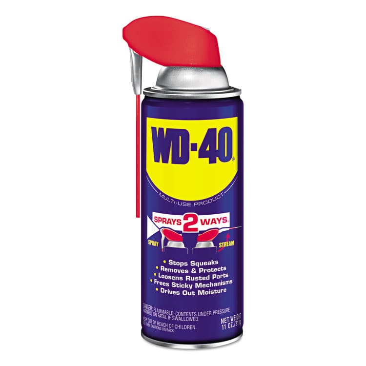 WD-40 Smart Straw Spray Lubricant, 11 oz Aerosol Can, 12/Carton (WDF490040) thumbnail 2