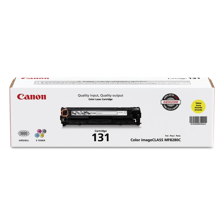 CANON USA, . 6269B001 (CRG-131) Toner, 1,500 Page-Yield, Yellow (CNM6269B001)