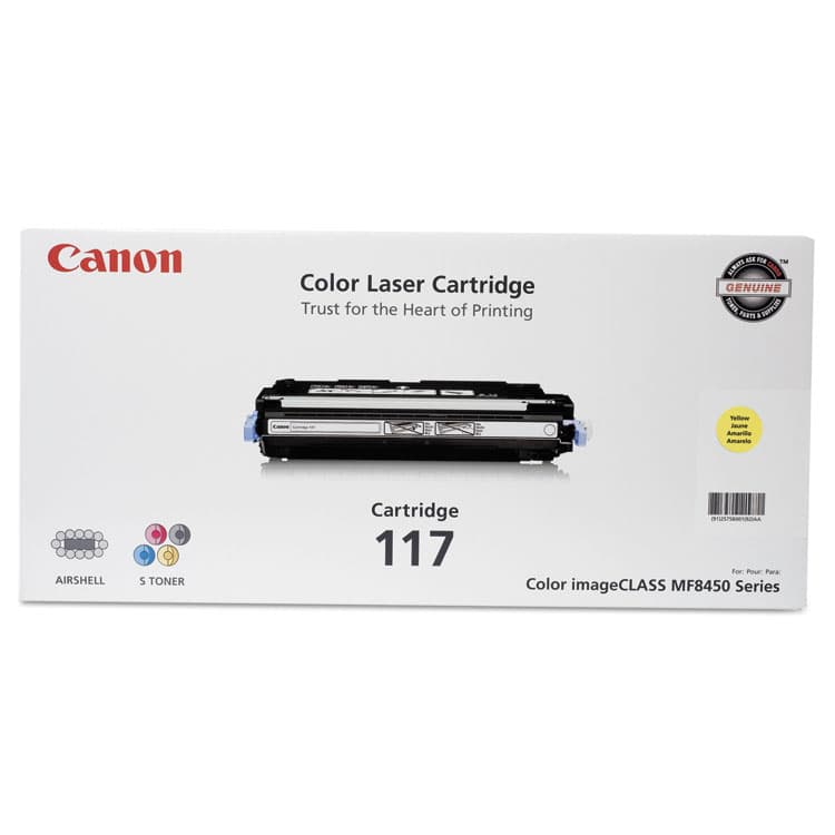 CANON USA, . 2575B001 (117) Toner, 4,000 Page-Yield, Yellow (CNM2575B001)