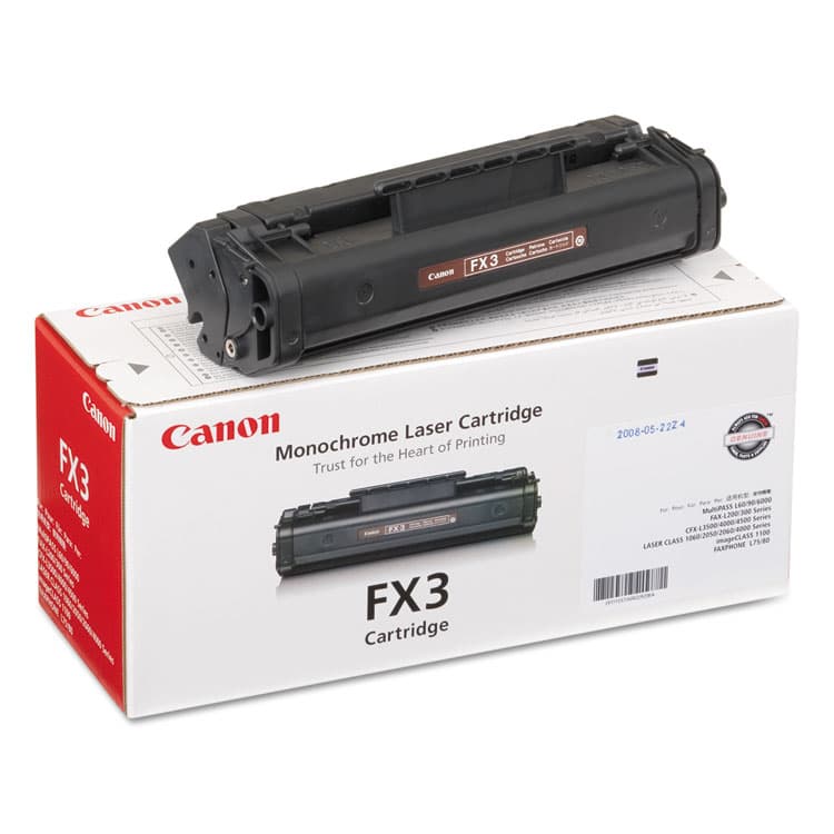 CANON USA, . 1557A002BA (FX-3) Toner, 2,700 Page-Yield, Black (CNMFX3)