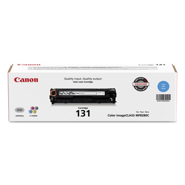 CANON USA, . 6271B001 (CRG-131) Toner, 1,500 Page-Yield, Cyan (CNM6271B001)