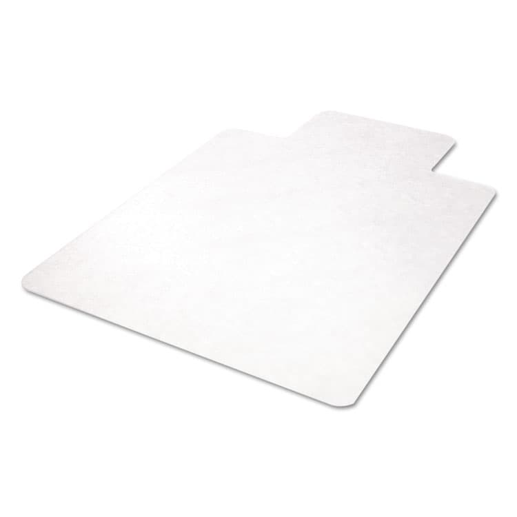 DEFLECTO CORPORATION EconoMat Non-Studded All Day Use Chair Mat for Hard Floors, Rectangular with Wide Lip, 45" x 53", Clear, Ships Flat (DEFCM21232) thumbnail 3