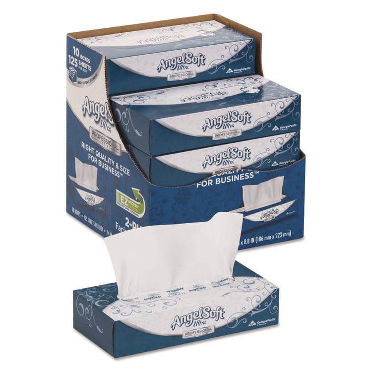 GEORGIA PACIFIC ps Ultra Facial Tissue, 2-Ply, White, 125 Sheets/Box, 10 Boxes/Carton (GPC4836014)