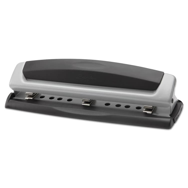 ACCO BRANDS, . 10-Sheet Precision Pro Desktop Two- to Three-Hole Punch, 9/32" Holes (SWI74037) thumbnail 3