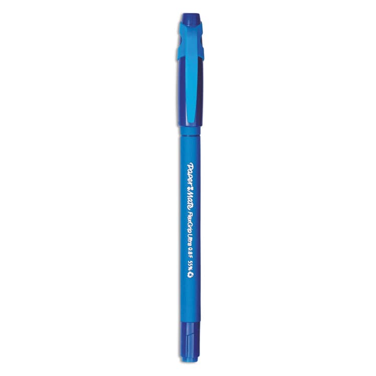 SANFORD FlexGrip Ultra Recycled Ballpoint Pen, Stick, Fine 0.8 mm, Blue Ink, Blue Barrel, Dozen (PAP9660131)