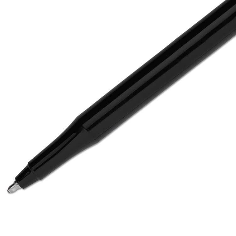 SANFORD Eraser Mate Ballpoint Pen, Stick, Medium 1 mm, Black Ink, Black Barrel, Dozen (PAP3930158) thumbnail 3