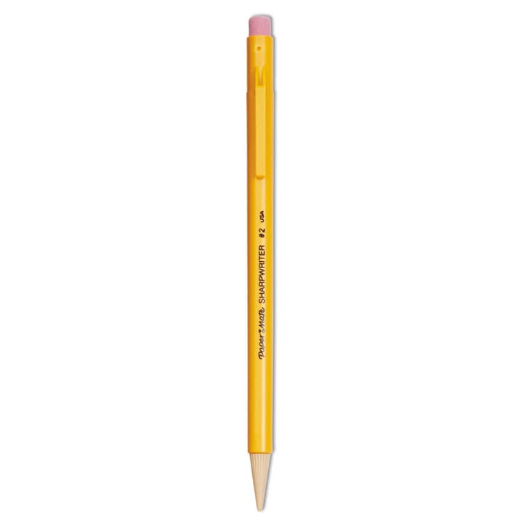 SANFORD Sharpwriter Mechanical Pencil, 0.7 mm, HB (#2), Black Lead, Classic Yellow Barrel, Dozen (PAP3030131C)