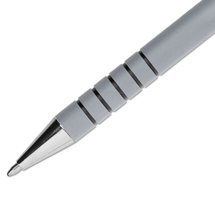SANFORD FlexGrip Ultra Recycled Ballpoint Pen, Stick, Medium 1 mm, Black Ink, Gray Barrel, Dozen (PAP9630131) thumbnail 3