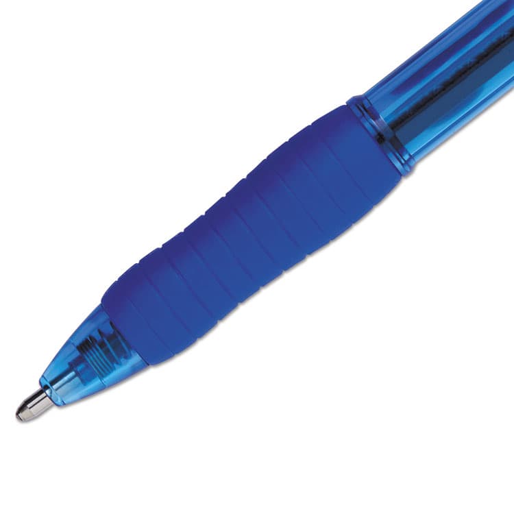 SANFORD Profile Ballpoint Pen, Retractable, Bold 1.4 mm, Blue Ink, Translucent Blue Barrel, Dozen (PAP89466A) thumbnail 3