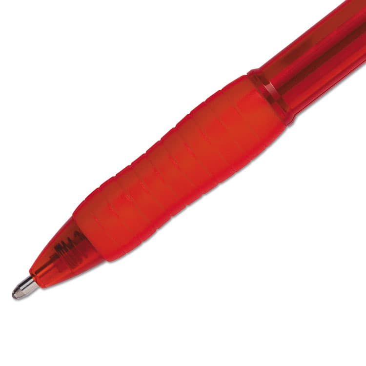 SANFORD Profile Ballpoint Pen, Retractable, Bold 1.4 mm, Red Ink, Translucent Red Barrel, Dozen (PAP89467) thumbnail 3