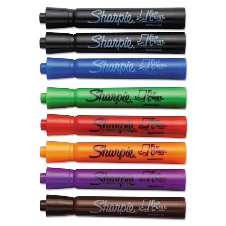 SANFORD Flip Chart Marker, Broad Bullet Tip, Assorted Colors, 8/Set (SAN22480PP)