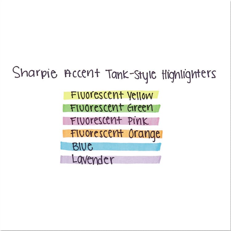 SANFORD Tank Style Highlighters, Fluorescent Yellow Ink, Chisel Tip, Yellow Barrel, 4/Set (SAN25164PP) thumbnail 4