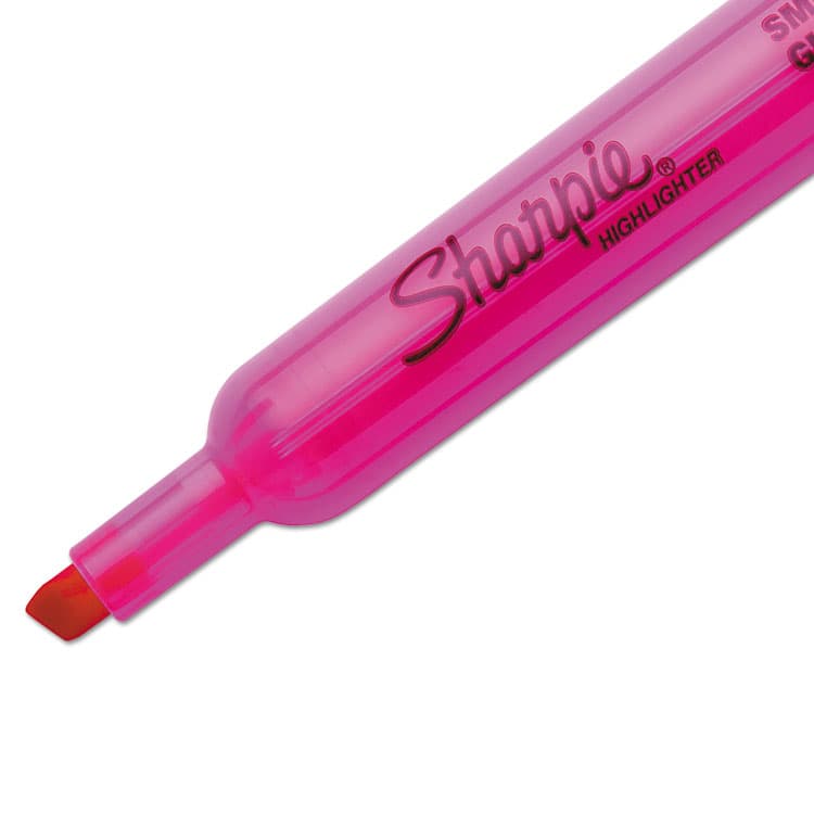 SANFORD Tank Style Highlighters, Pink Ink, Chisel Tip, Pink Barrel, Dozen (SAN25009B) thumbnail 3