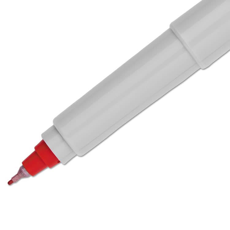 SANFORD Ultra Fine Tip Permanent Marker, Ultra-Fine Needle Tip, Red, Dozen (SAN37002) thumbnail 3