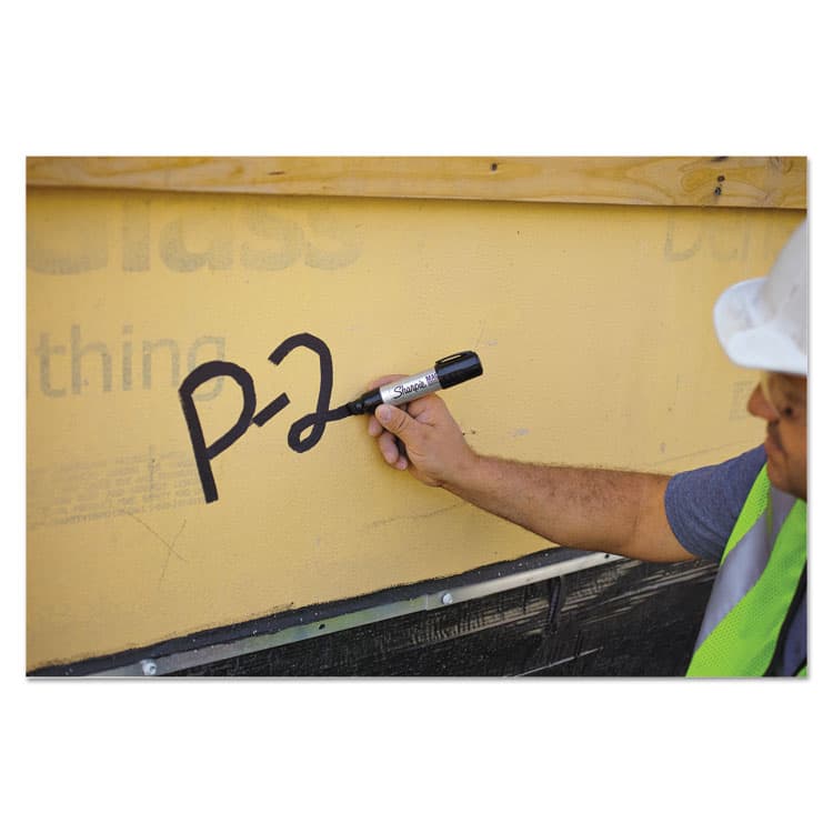 SANFORD Magnum Permanent Marker, Broad Chisel Tip, Black (SAN44001A) thumbnail 3