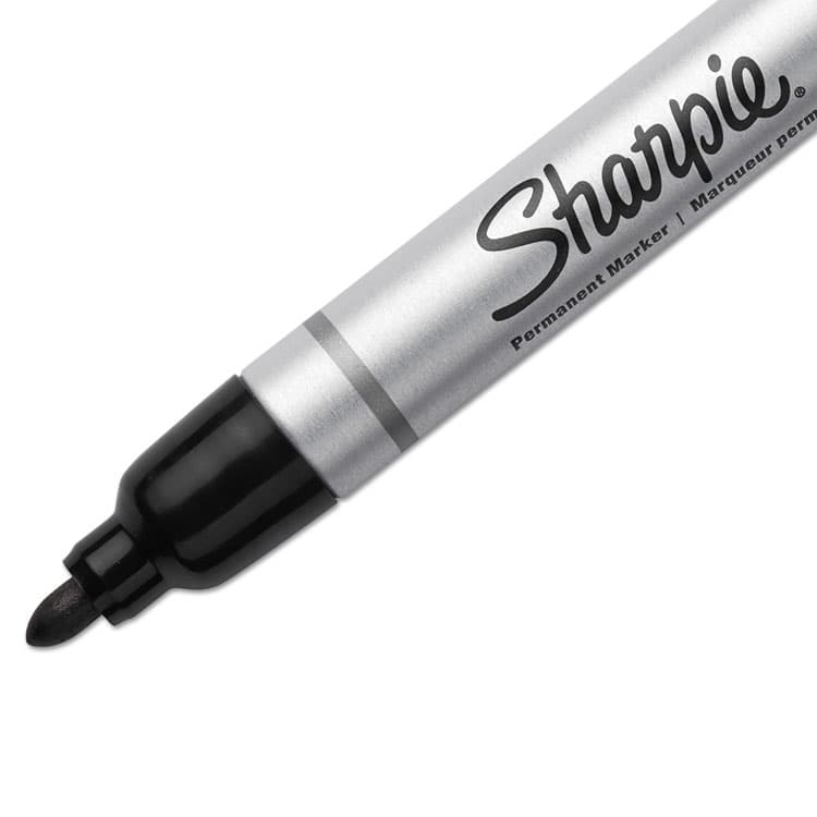 SANFORD Durable Metal Barrel Permanent Marker, Medium Bullet Tip, Black (SAN1794229) thumbnail 3