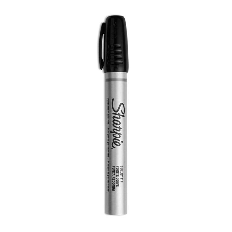 SANFORD Durable Metal Barrel Permanent Marker, Medium Bullet Tip, Black (SAN1794229)