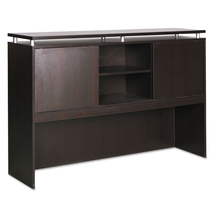 ALERA Alera Sedina Series Hutch with Sliding Doors, 72w x 15d x 42.5h, Espresso (ALESE267215ES)