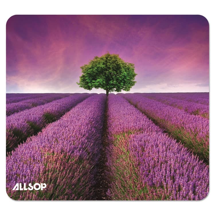 ALLSOP, . Naturesmart Mouse Pad, 8.5 x 8, Lavender Field Design (ASP31422)