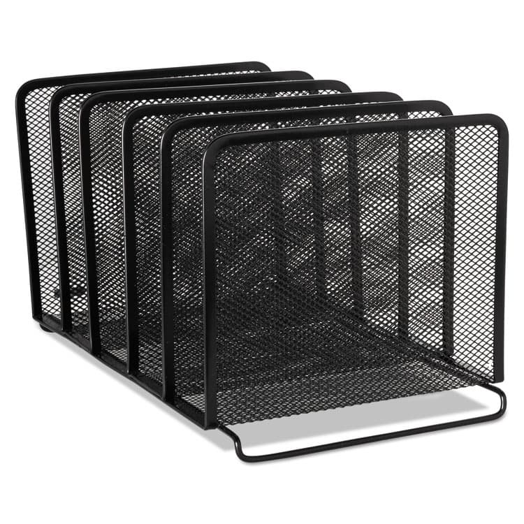 ROLODEX Mesh Stacking Sorter, 5 Sections, Letter to Legal Size Files, 8.25" x 14.38" x 7.88", Black (ROL22141)