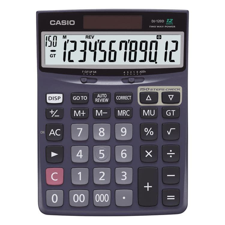 CASIO, . DJ120D Calculator, 12-Digit LCD (CSODJ120D)