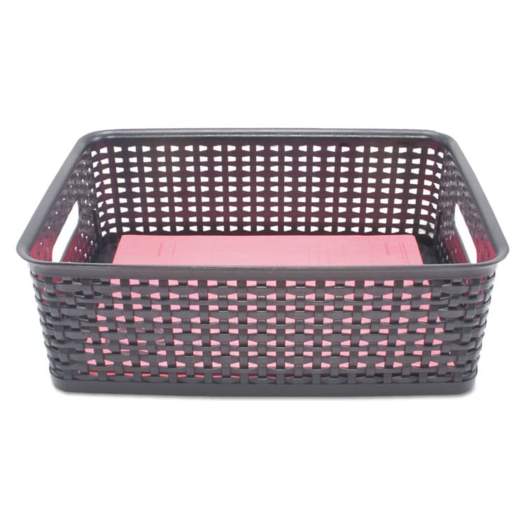 ADVANTUS CORPORATION Weave Bins, 14.25 x 10.25 x 4.75, Black, 2/Pack (AVT40327) thumbnail 3