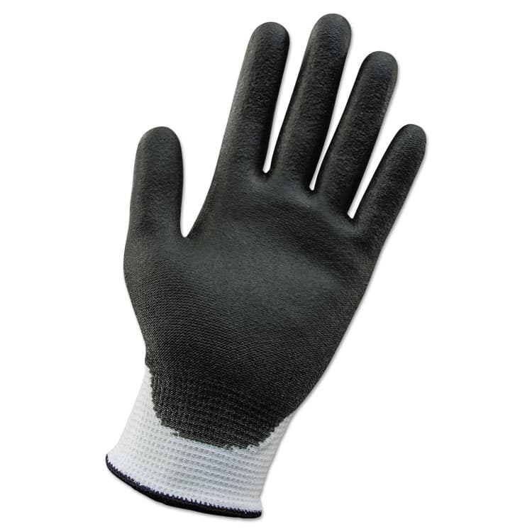KIMBERLY CLARK G60 ANSI Level 2 Cut-Resistant Gloves, EN388: 4343, 8.46" Long, Small, White/Black, 12 Pairs/Carton (KCC38689)