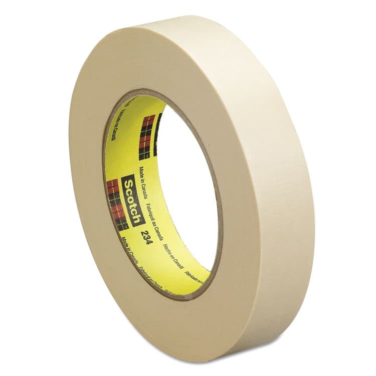 3M/COMMERCIAL TAPE DIV. General Purpose Masking Tape 234, 3" Core, 18 mm x 55 m, Tan (MMM23434)