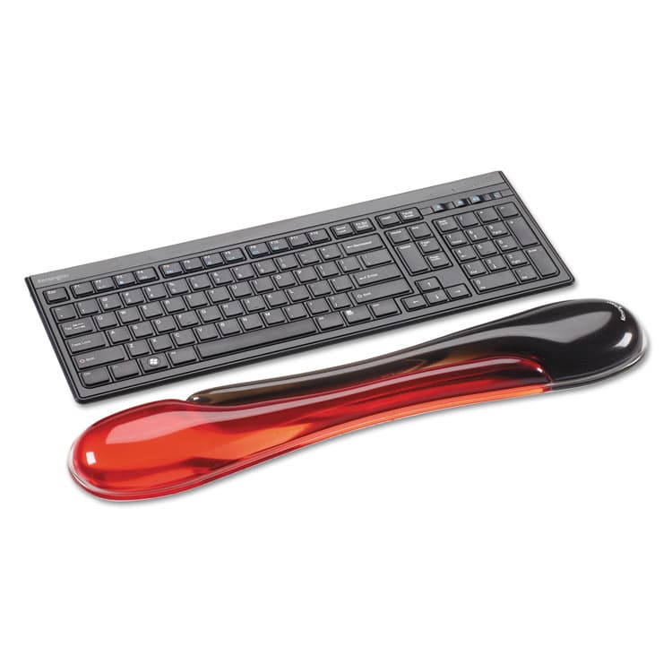 ACCO BRANDS, . Duo Gel Wave Keyboard Wrist Rest, 22.62 x 5.12, Red (KMW62398) thumbnail 2