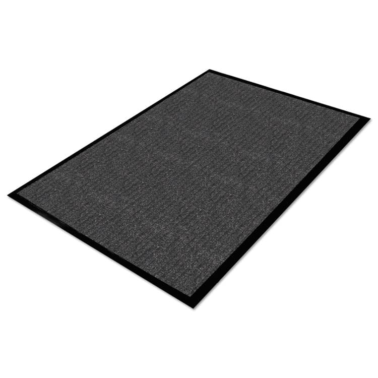 MILLENNIUM MAT COMPANY Golden Series Dual Rib Indoor Wiper Mats, Rectangular, Charcoal Gray Carpeted Surface, 36" x 10 ft (MLL64031030)