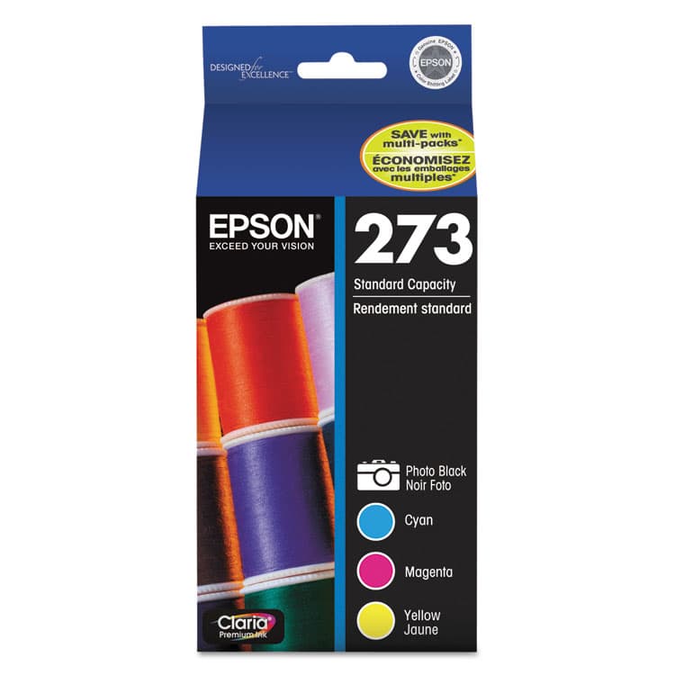 EPSON AMERICA, . T273520-S (273) Claria Ink, 300 Page-Yield, Tri-Color (EPST273520S)