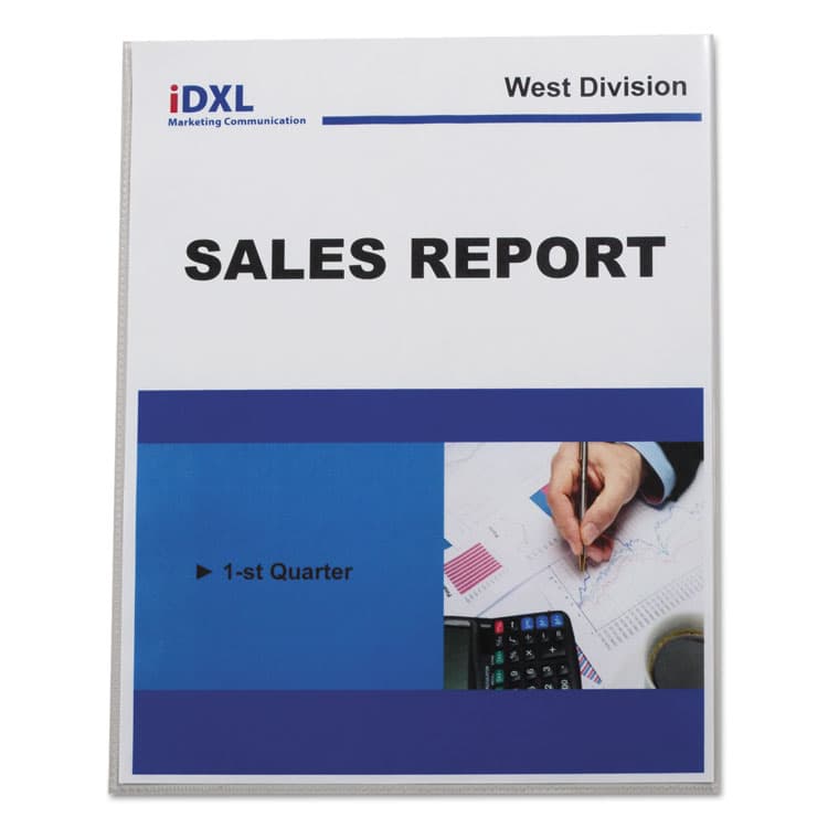 C-LINE PRODUCTS, No-Hole Polypropylene Sheet Protectors, Heavy-Duty, Unpunched, Top Load 8.5 x 11 Insert, Clear Front, 25/Box (CLI62907) thumbnail 3