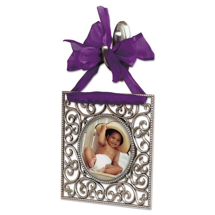 3M/COMMERCIAL TAPE DIV. Medium Traditional Decorative Hooks, Metal, Brushed Nickel, Supports 3 lb (MMM17051BNES) thumbnail 4