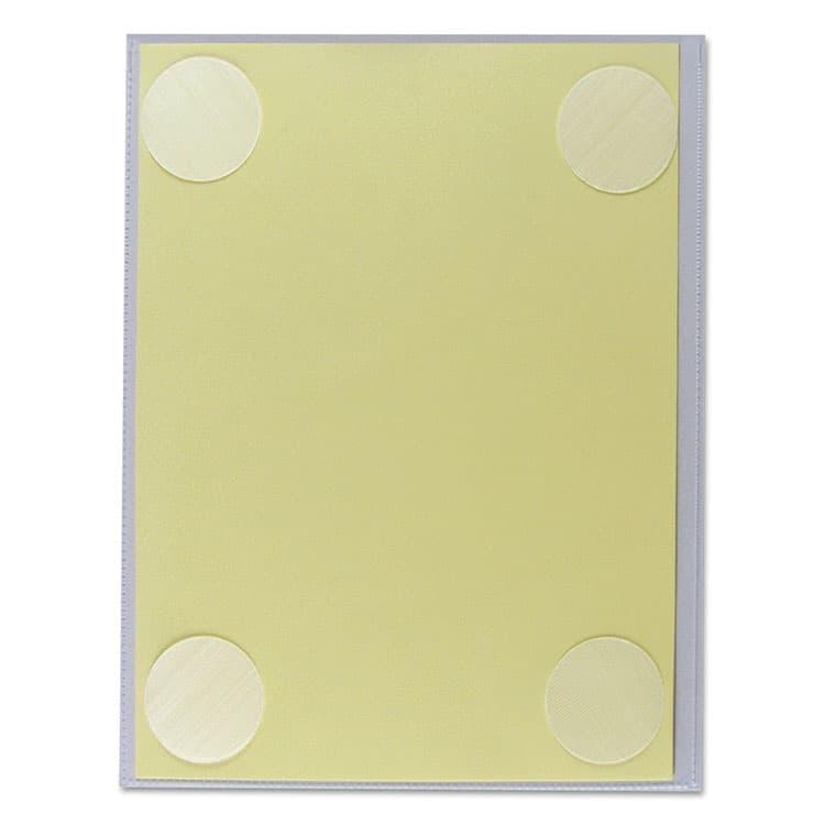 C-LINE PRODUCTS, Cubicle Keepers Hook and Loop-Backed Display, 9.2 x 11.41, Velcro Mount, Clear, 25/Pack (CLI38991) thumbnail 3