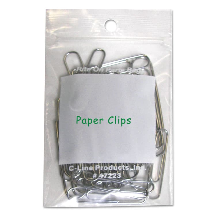 C-LINE PRODUCTS, Write-On Poly Bags, 2 mil, 2" x 3", Clear, 1,000/Carton (CLI47223) thumbnail 2