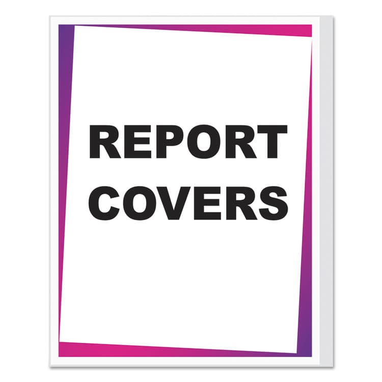 C-LINE PRODUCTS, Vinyl Report Covers, Binding Bar, 8.5 x 11, Clear/Clear, 100/Box (CLI31357) thumbnail 2