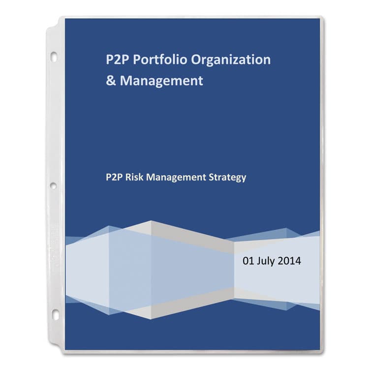 C-LINE PRODUCTS, Vinyl Sheet Protectors, Super Heavy-Duty, Side: 3-Hole Punched, Top Load 8.5 x 11 Insert, Clear Front, 50/Box (CLI61013) thumbnail 3
