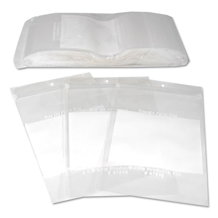 C-LINE PRODUCTS, Write-On Poly Bags, 2 mil, 4" x 6", Clear, 1,000/Carton (CLI47246) thumbnail 4