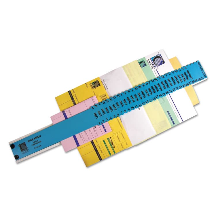 C-LINE PRODUCTS, Plastic Indexed Sorter, 32 Dividers, Alpha/Numeric/Date Index, Letter Size, Blue Frame (CLI30532) thumbnail 2