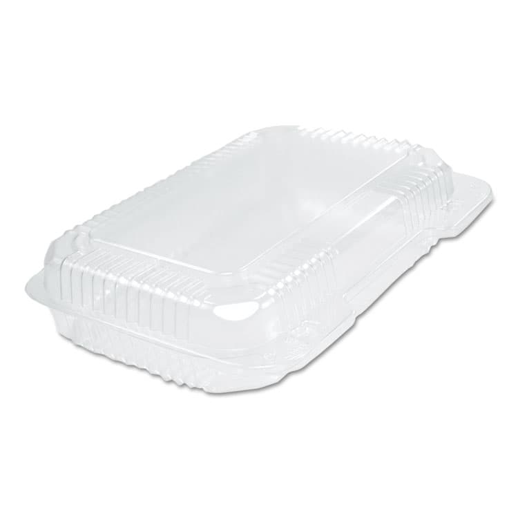 DART StayLock Clear Hinged Lid Containers, 6.8 x 9.4 x 2.1, Clear, Plastic, 125/Pack, 2 Packs/Carton (DCCPET30UT1)