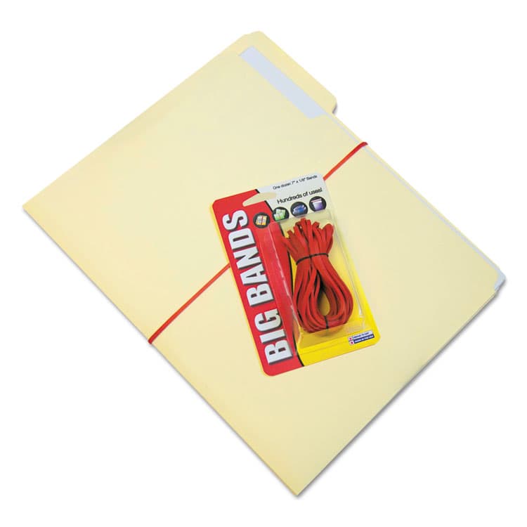 ALLIANCE RUBBER Big Bands Rubber Bands, Size 117B, 0.06" Gauge, Red, 12/Pack (ALL00700) thumbnail 3