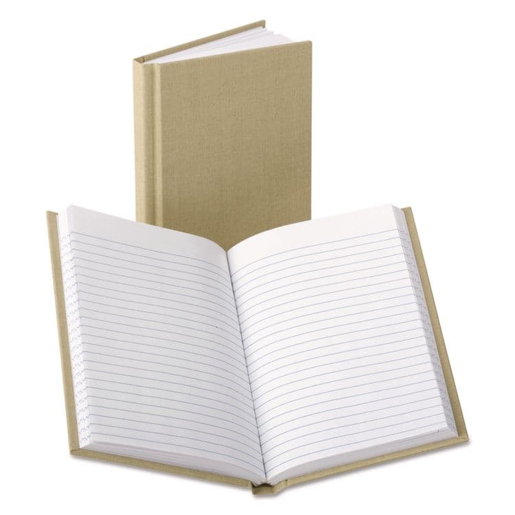 ESSELTE PENDAFLEX CORP. Bound Memo Books, Narrow Rule, Tan Cover, (96) 7 x 4.13 Sheets (BOR6559)