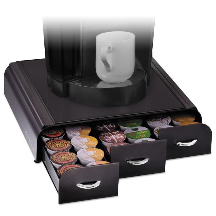 EMS MIND READER LLC Anchor 36 Capacity Coffee Pod Drawer, 13.46 x 12.87 x 2.72, Black (EMSTRY01BLK)